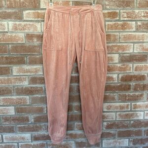 House of Harlow 1960 Nicole Richie Pink Velour Sweatpants Joggers XS Y2K